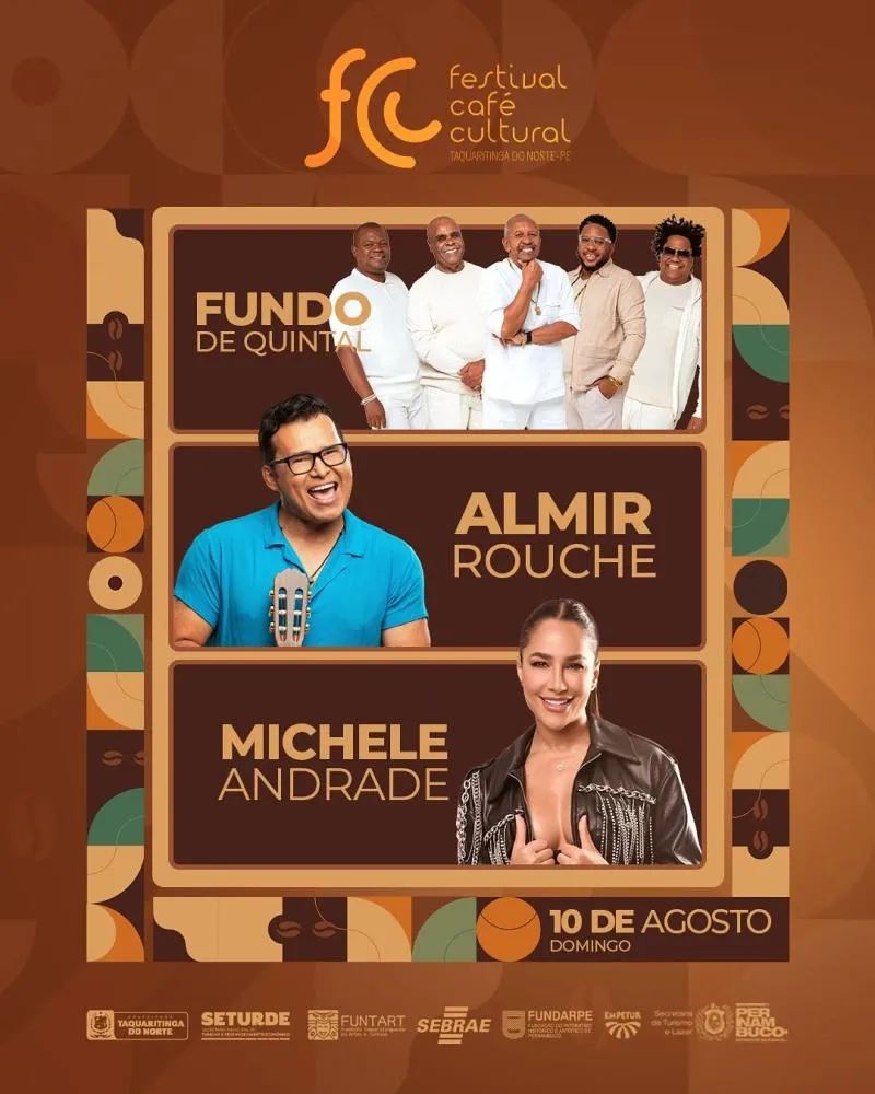 Festival Café Cultural 2025 agita Taquaritinga do Norte com mistura de ritmos e tradição cafeeira