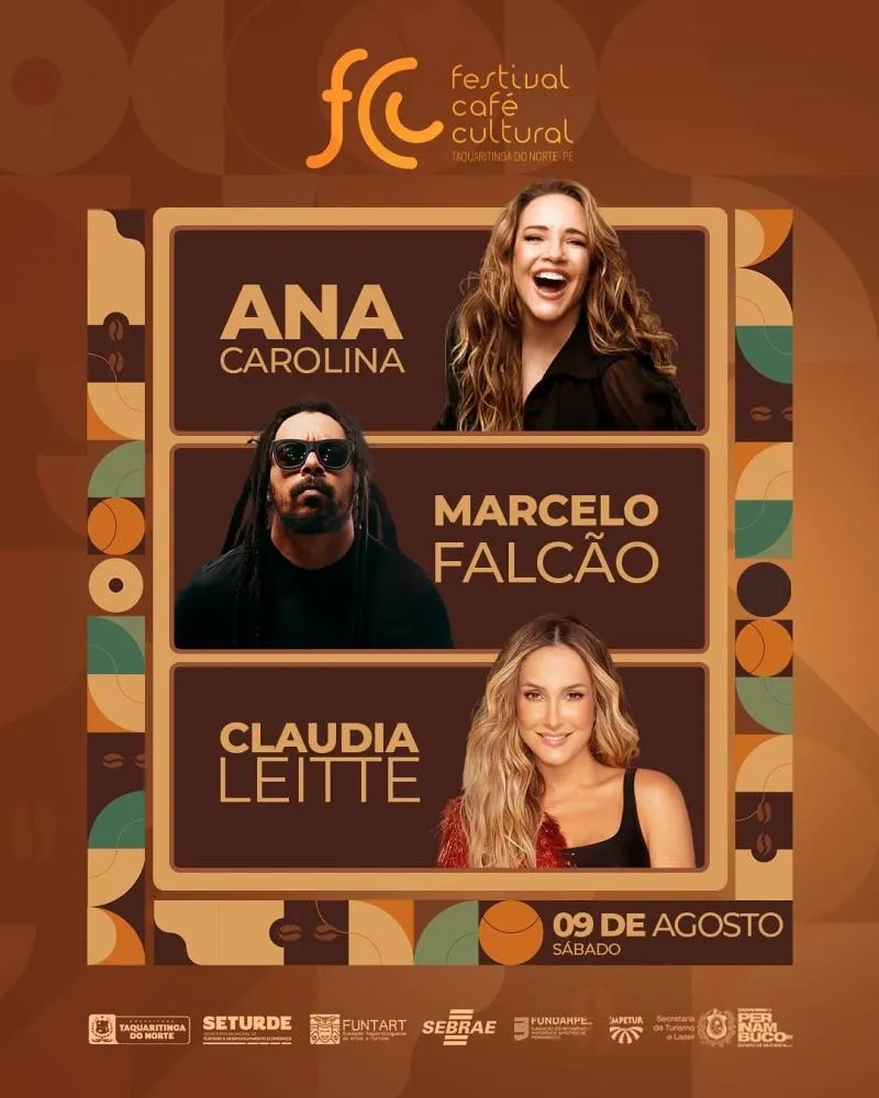 Festival Café Cultural 2025 agita Taquaritinga do Norte com mistura de ritmos e tradição cafeeira