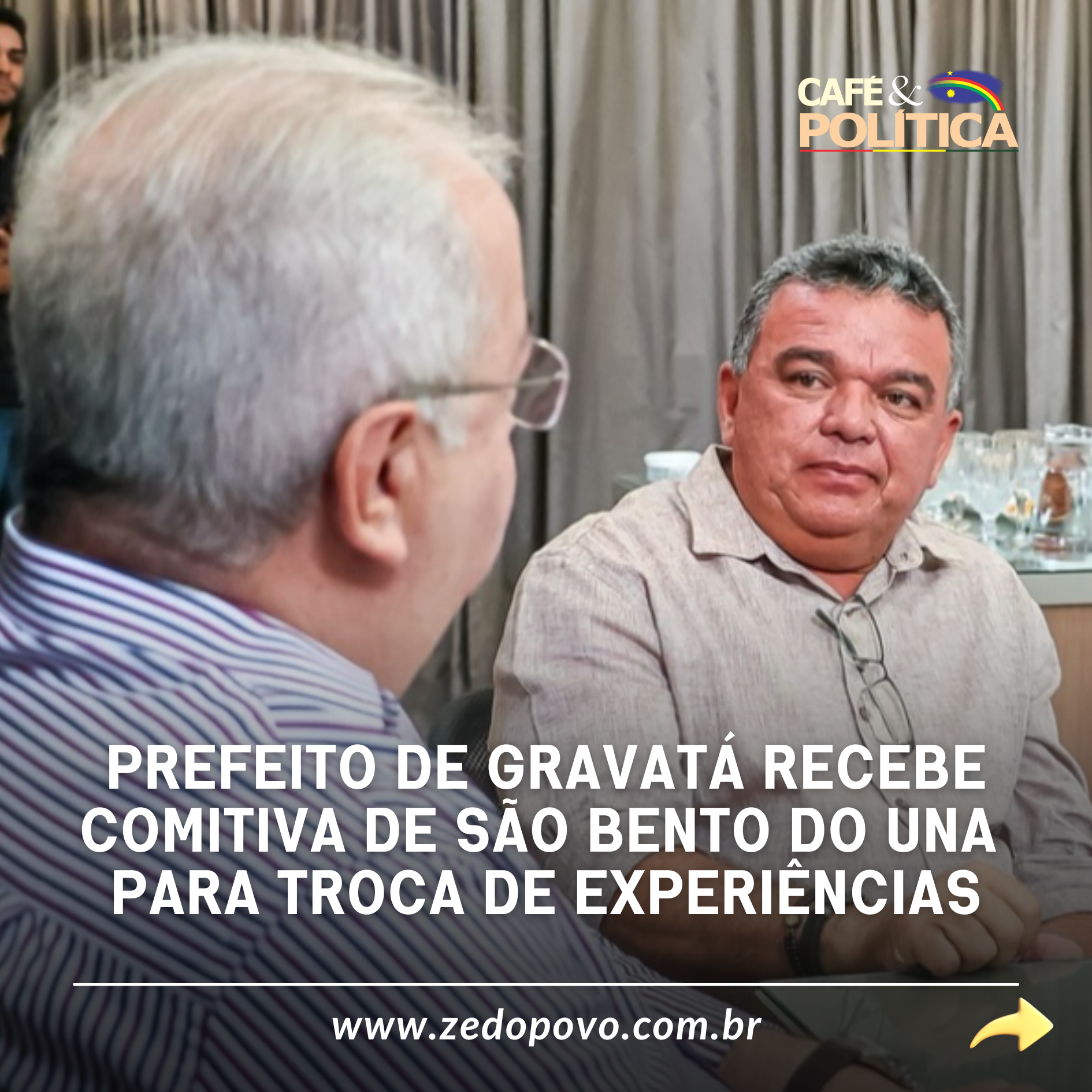 Prefeito de Gravatá Recebe Comitiva de São Bento do Una para Troca de Experiências